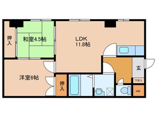 Ｍｓ　ＣｏｕｒｔⅡの物件間取画像